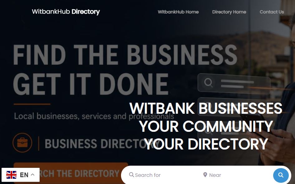 Add your Business to our local Witbank Directory